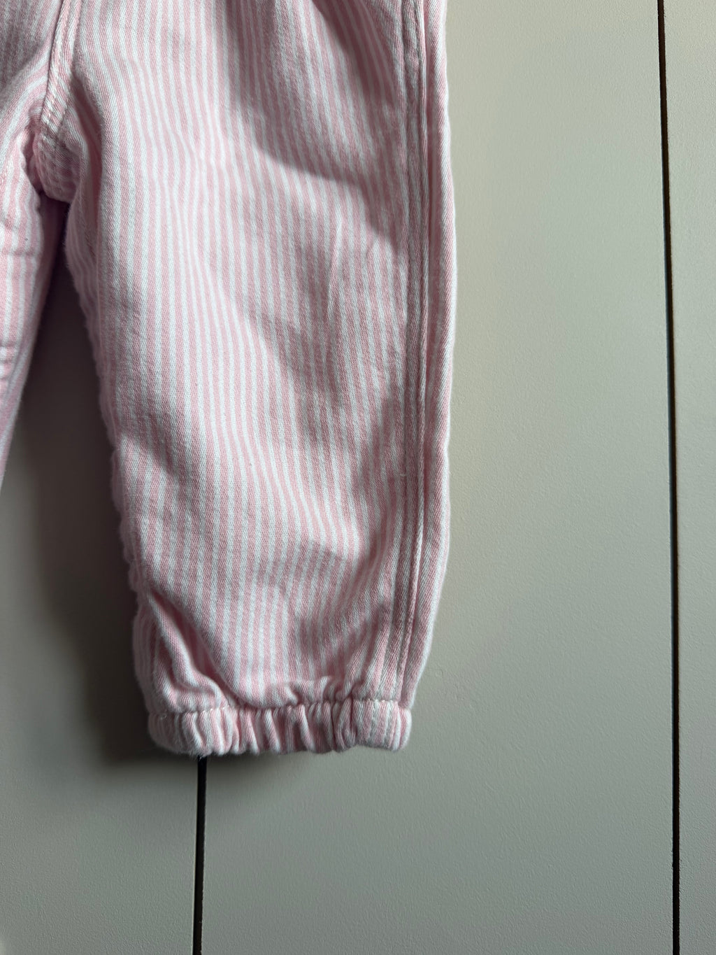 Oshkosh B’Gosh Pink Stripe Railroad Dungarees - 18 months