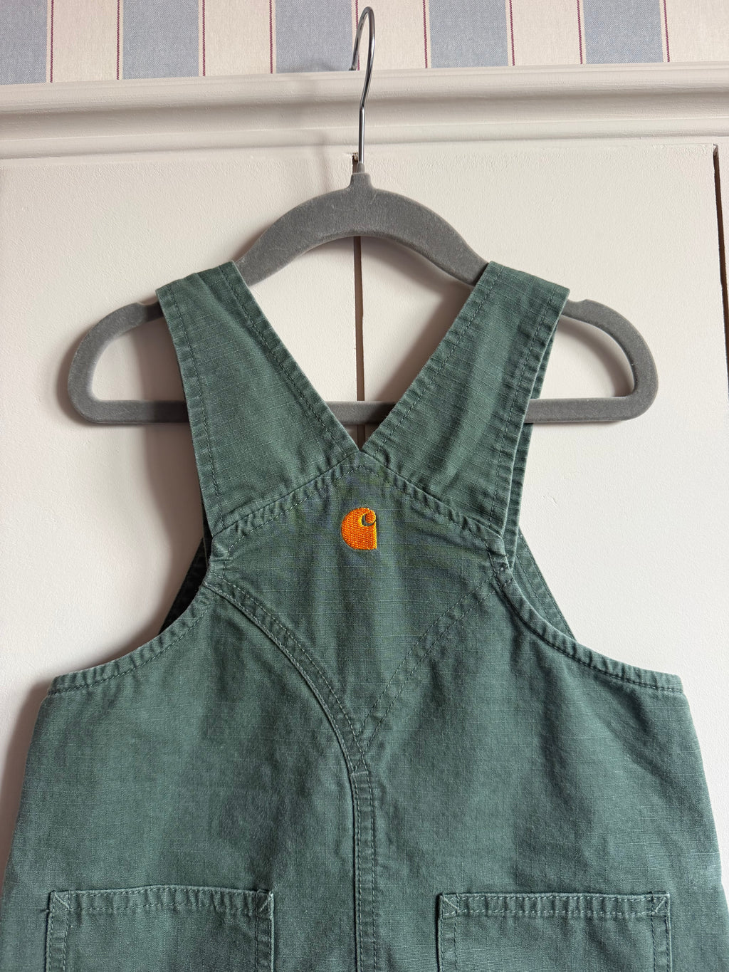 Carhartt Green Shortall Dungarees - Age 3