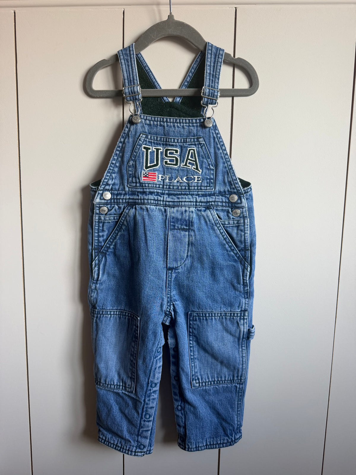 The Children’s Place Fleece Lined Dungarees - 18 months