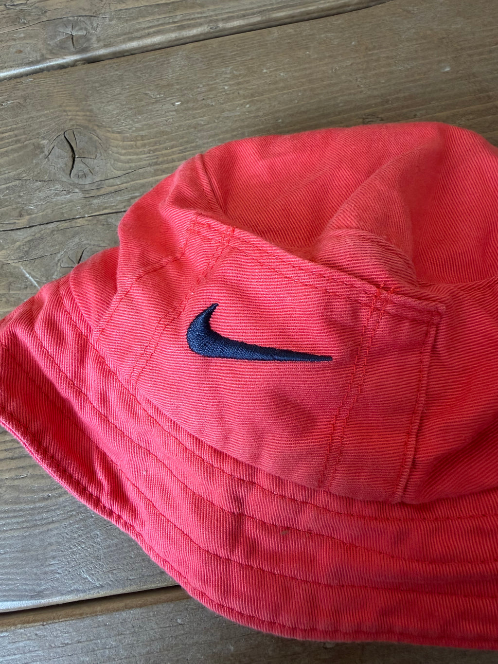 Nike Red Embroidered Bucket Hat - 18 months