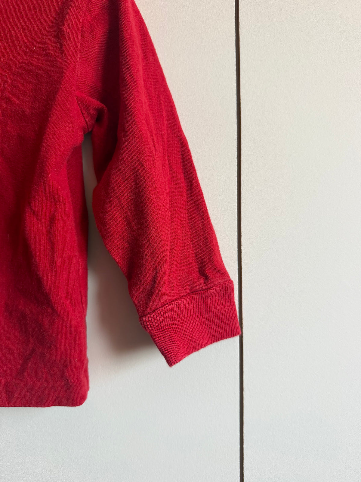 Ralph Lauren Red Long Sleeve Tee - 12 months