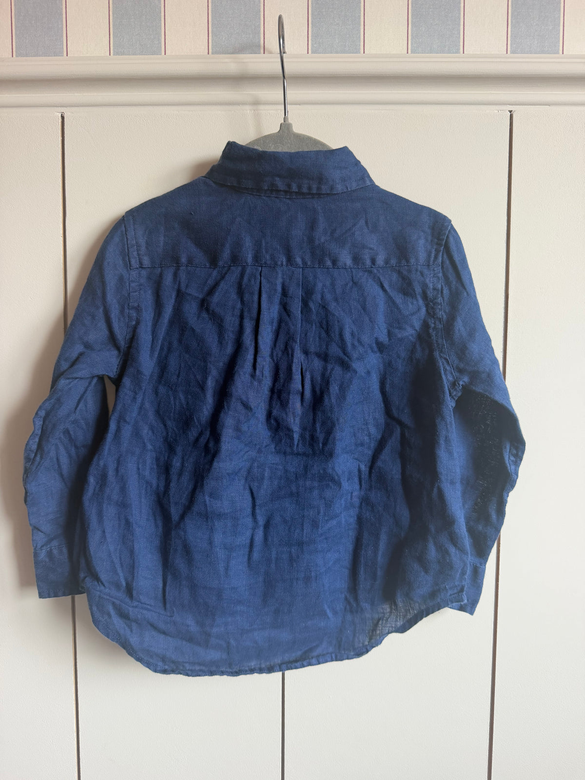 Ralph Lauren Navy Linen Shirt - Age 2