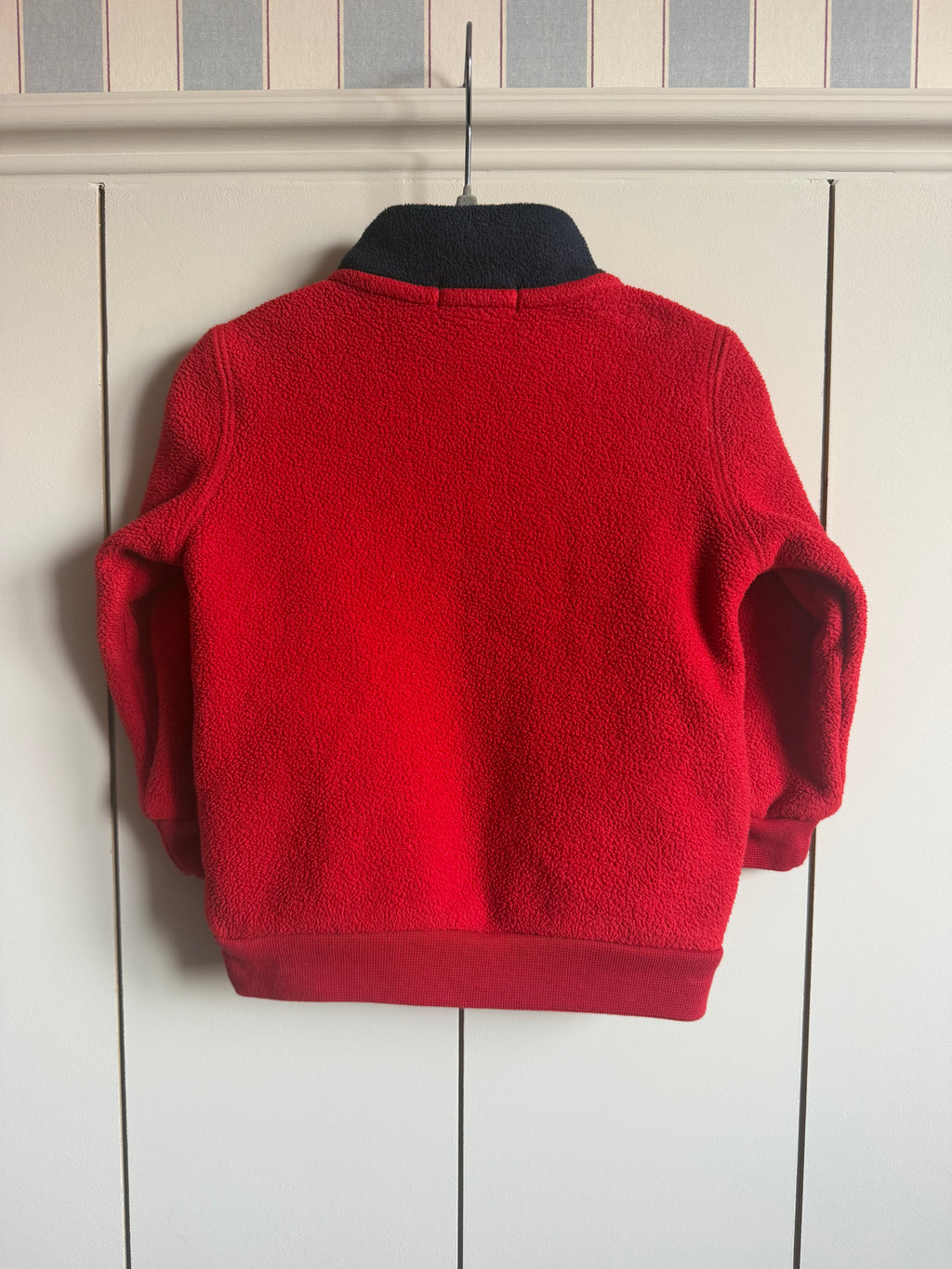 Ralph Lauren Embroidered Spellout Quarter Zip Fleece - 18 months