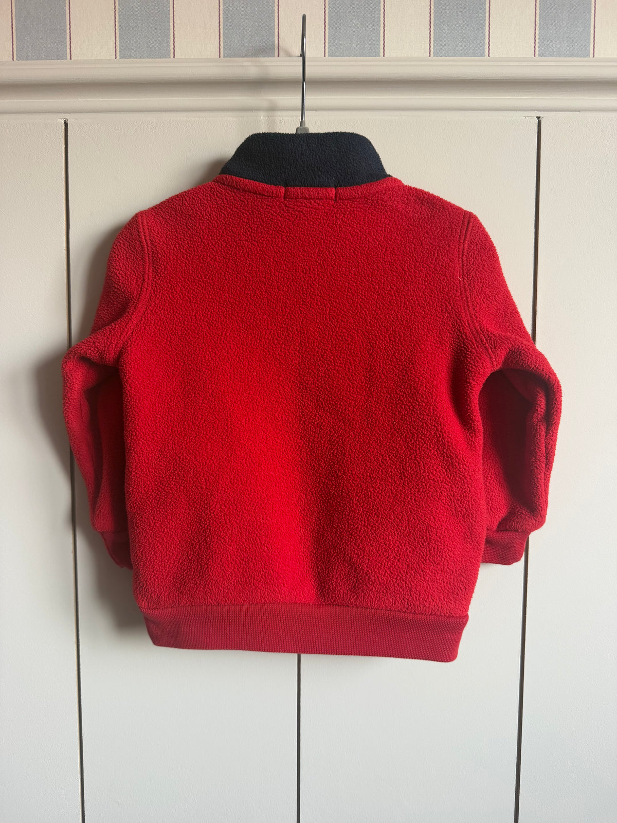 Ralph Lauren Embroidered Spellout Quarter Zip Fleece - 18 months