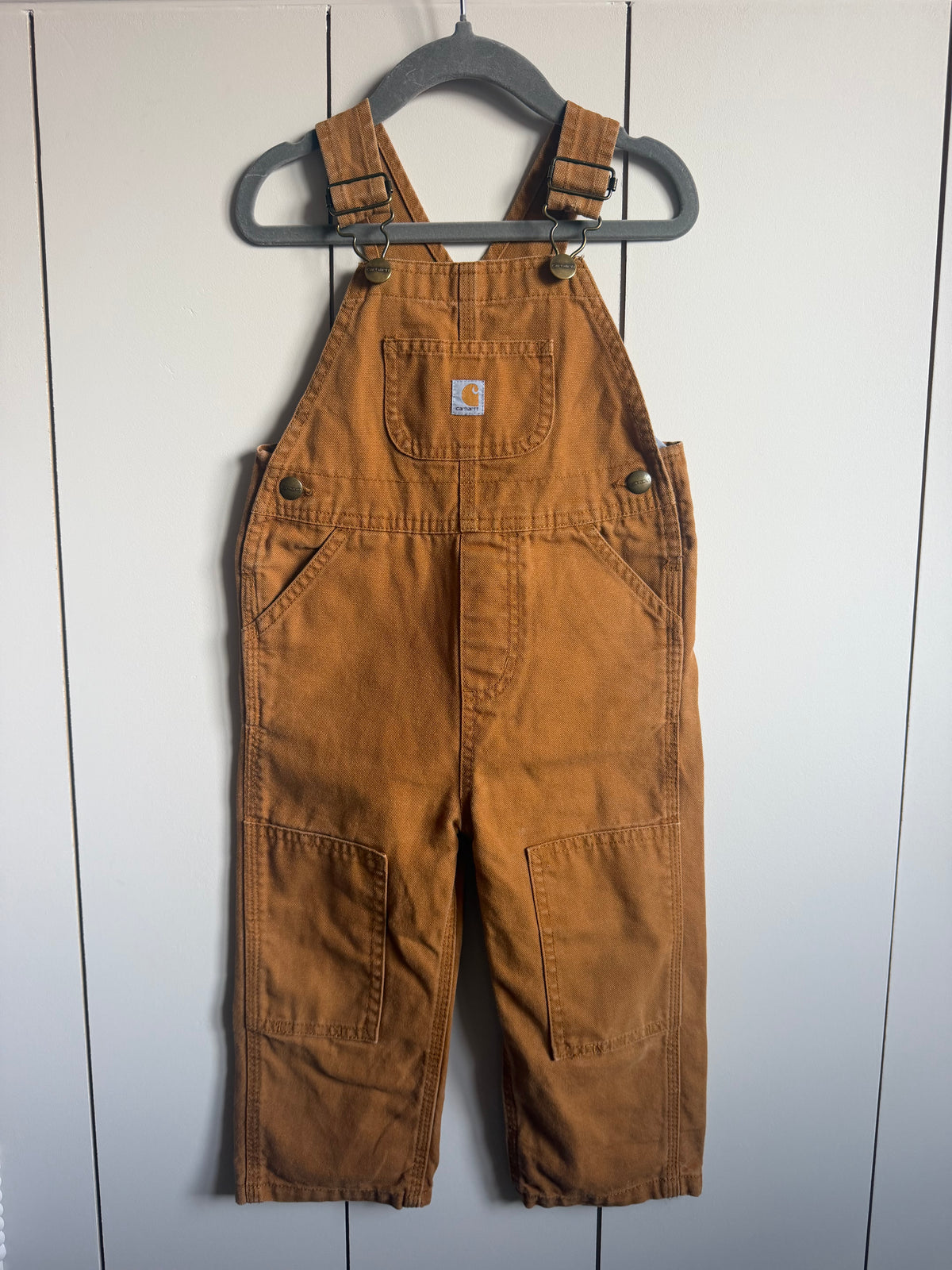 Carhartt Brown Dungarees - Age 2