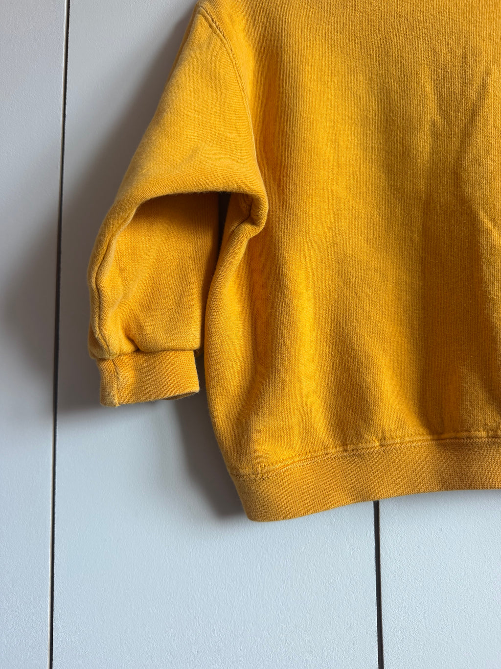 Nike Embroidered Spellout Mustard Sweatshirt - 18 months