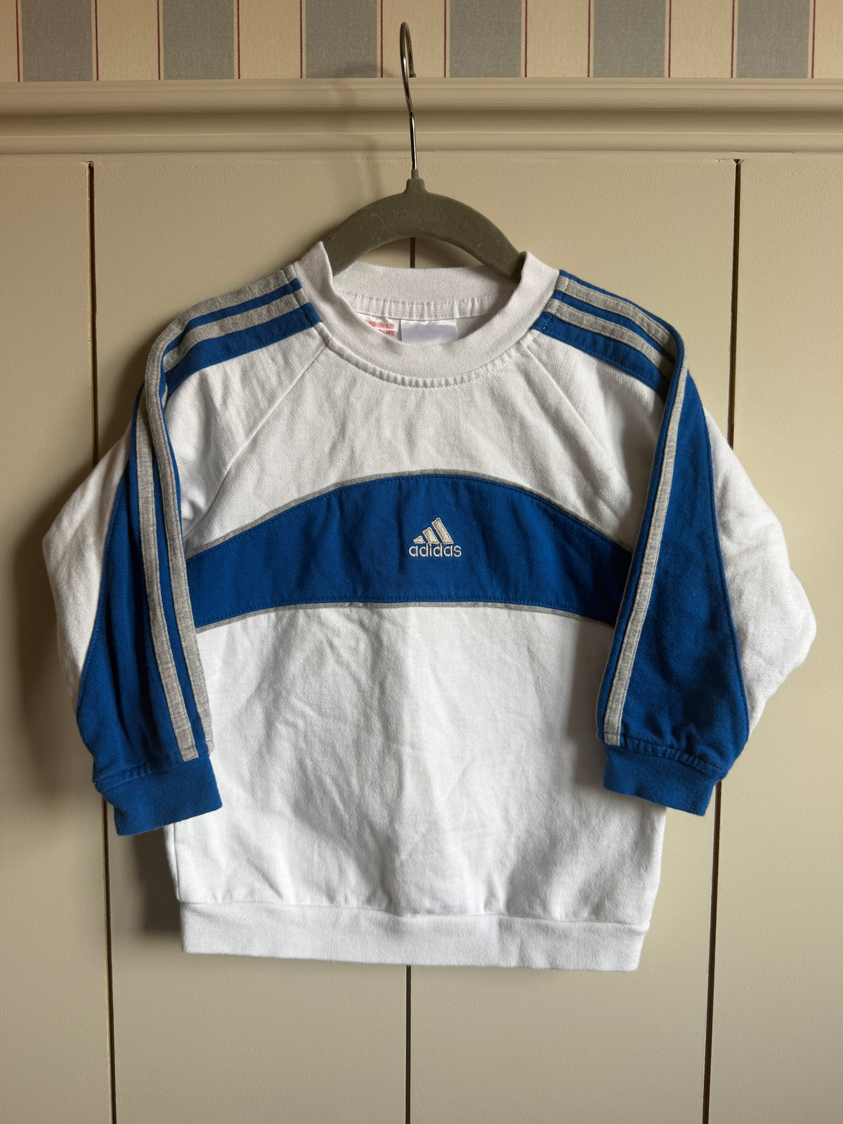Adidas Embroidered Colour Block Sweatshirt - Age 2