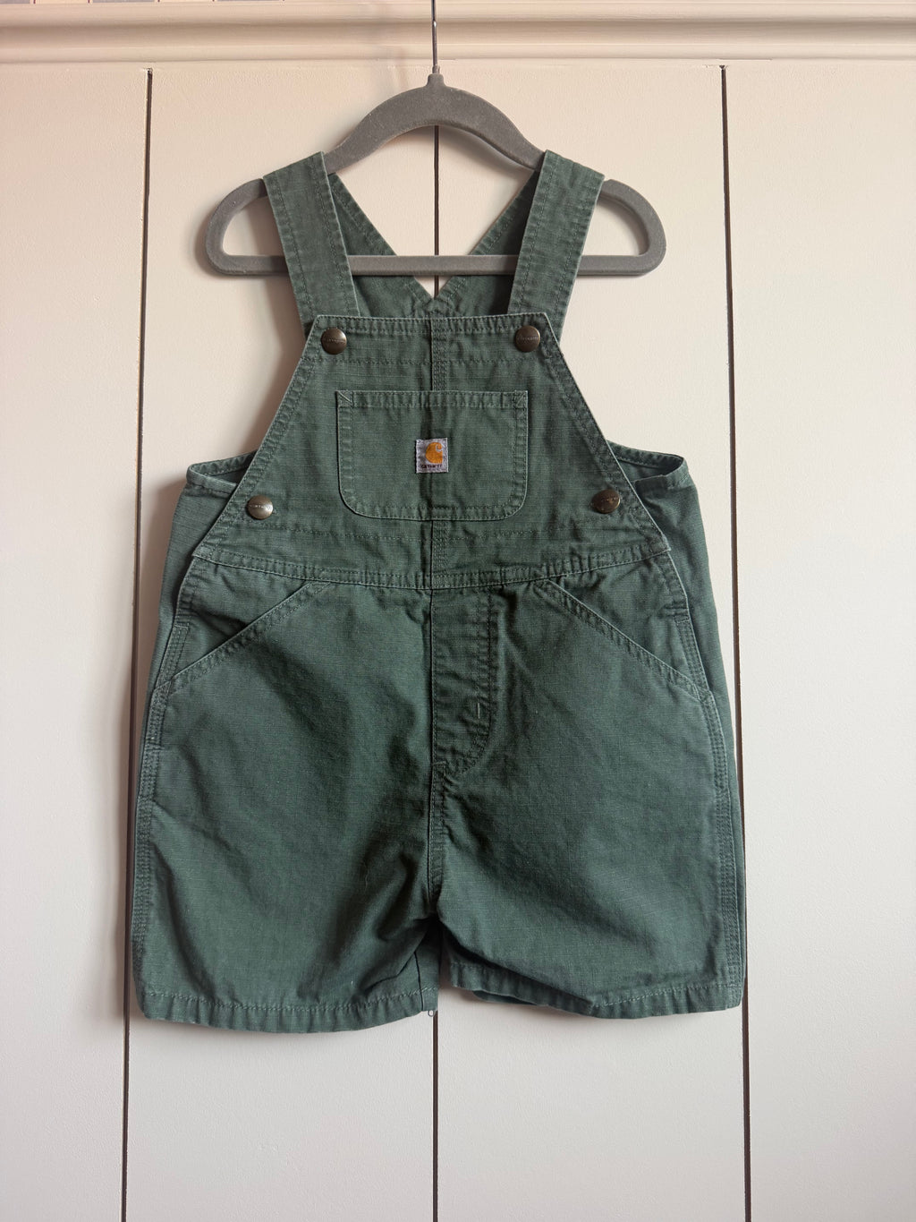 Carhartt Green Shortall Dungarees - Age 3