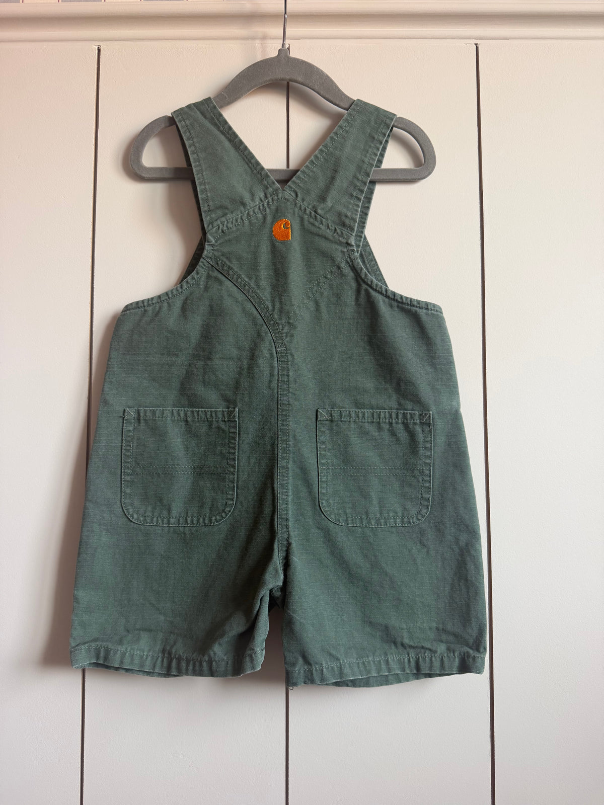 Carhartt Green Shortall Dungarees - Age 3