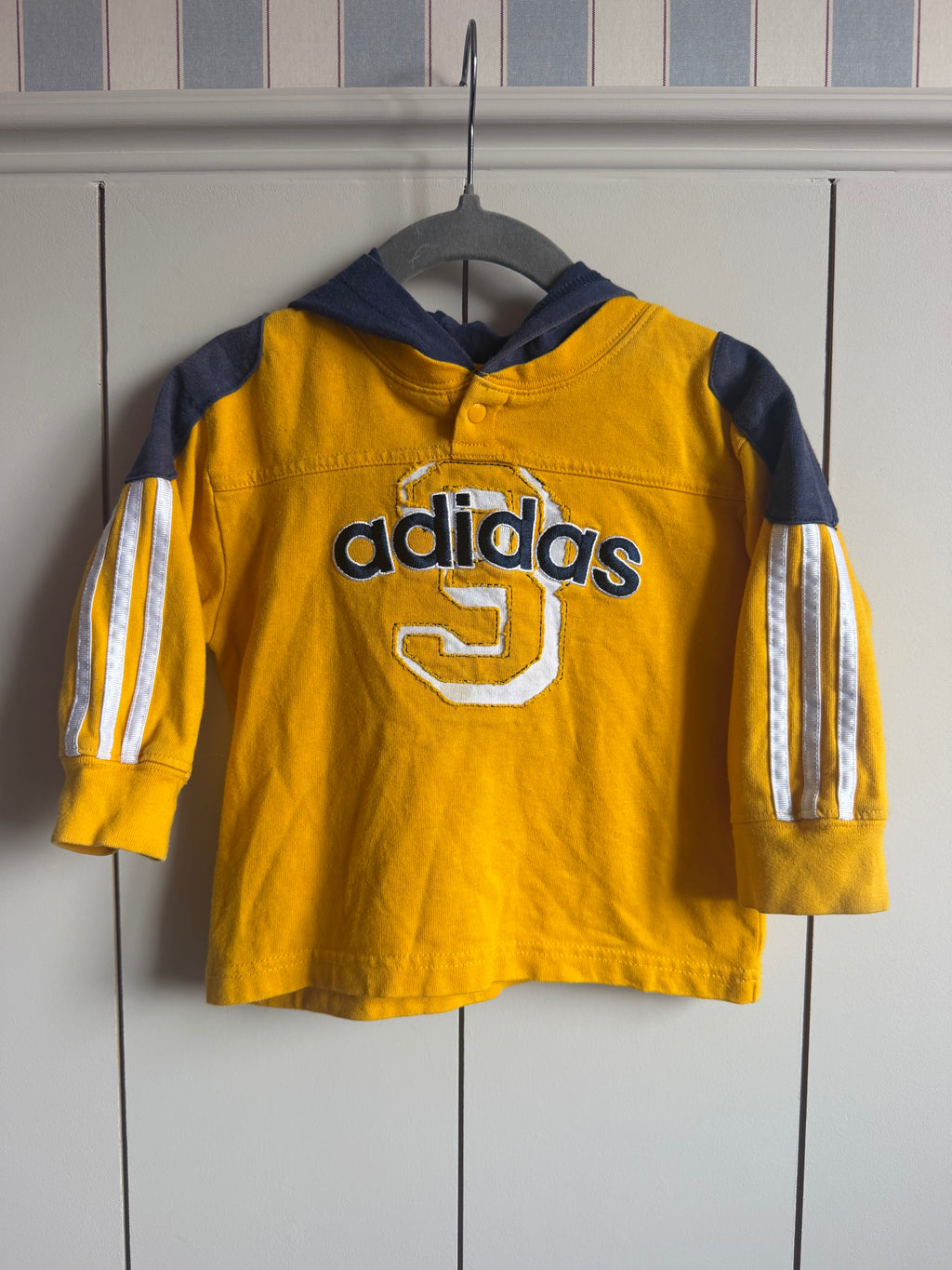 Adidas Embroidered Spellout Hoodie - Age 2