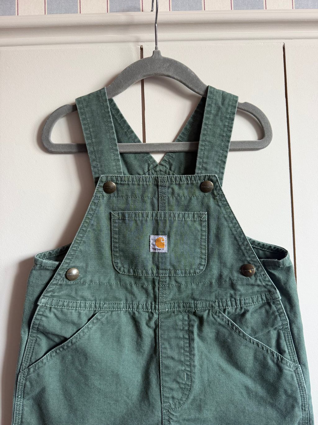 Carhartt Green Shortall Dungarees - Age 3