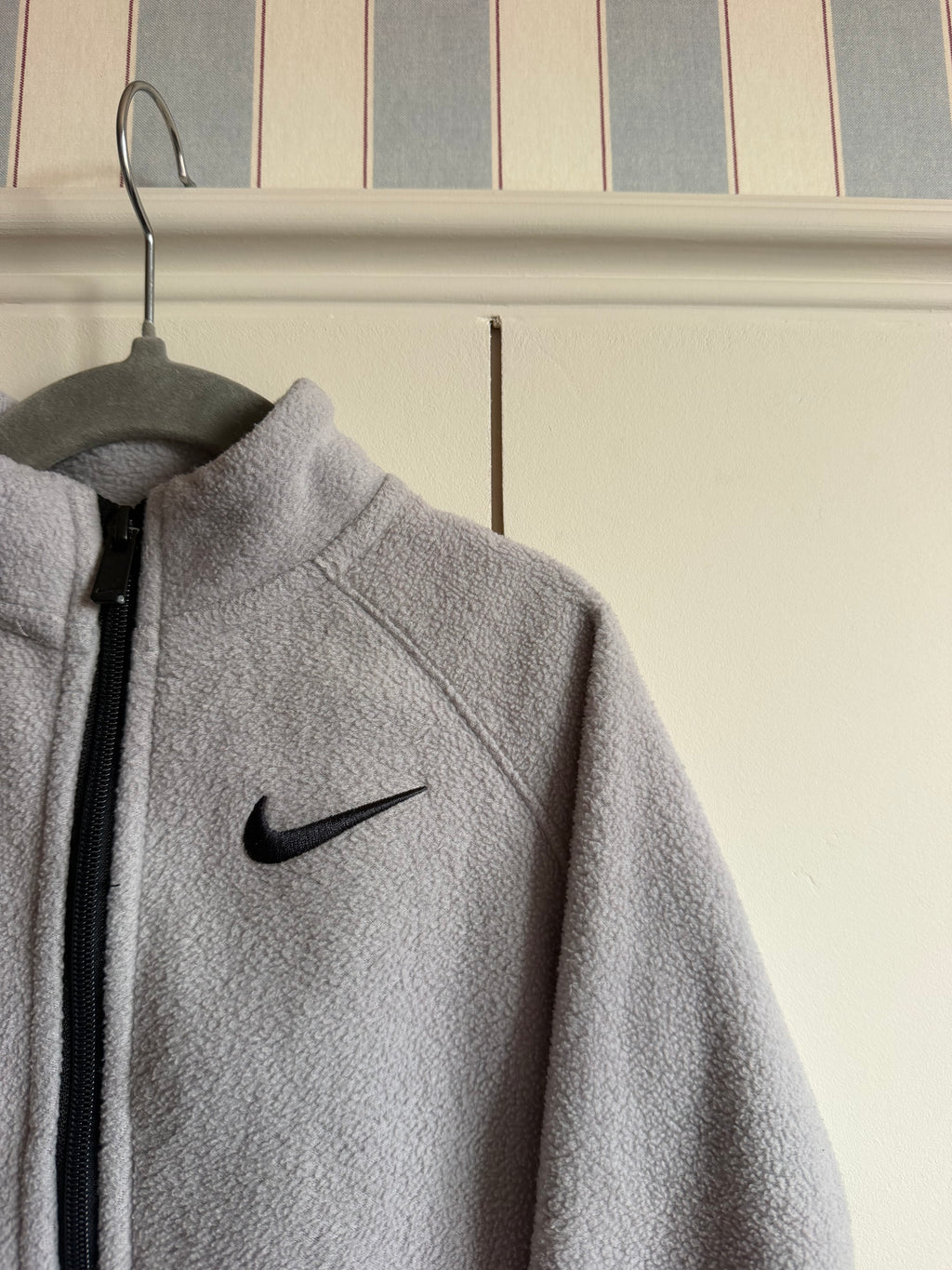 Nike Grey Embroidered Fleece Jacket - Age 2