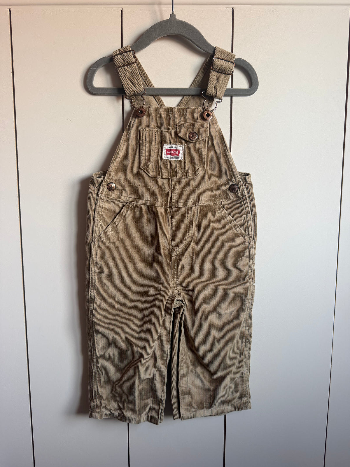 Levi’s Brown Corduroy Dungarees - 18 months