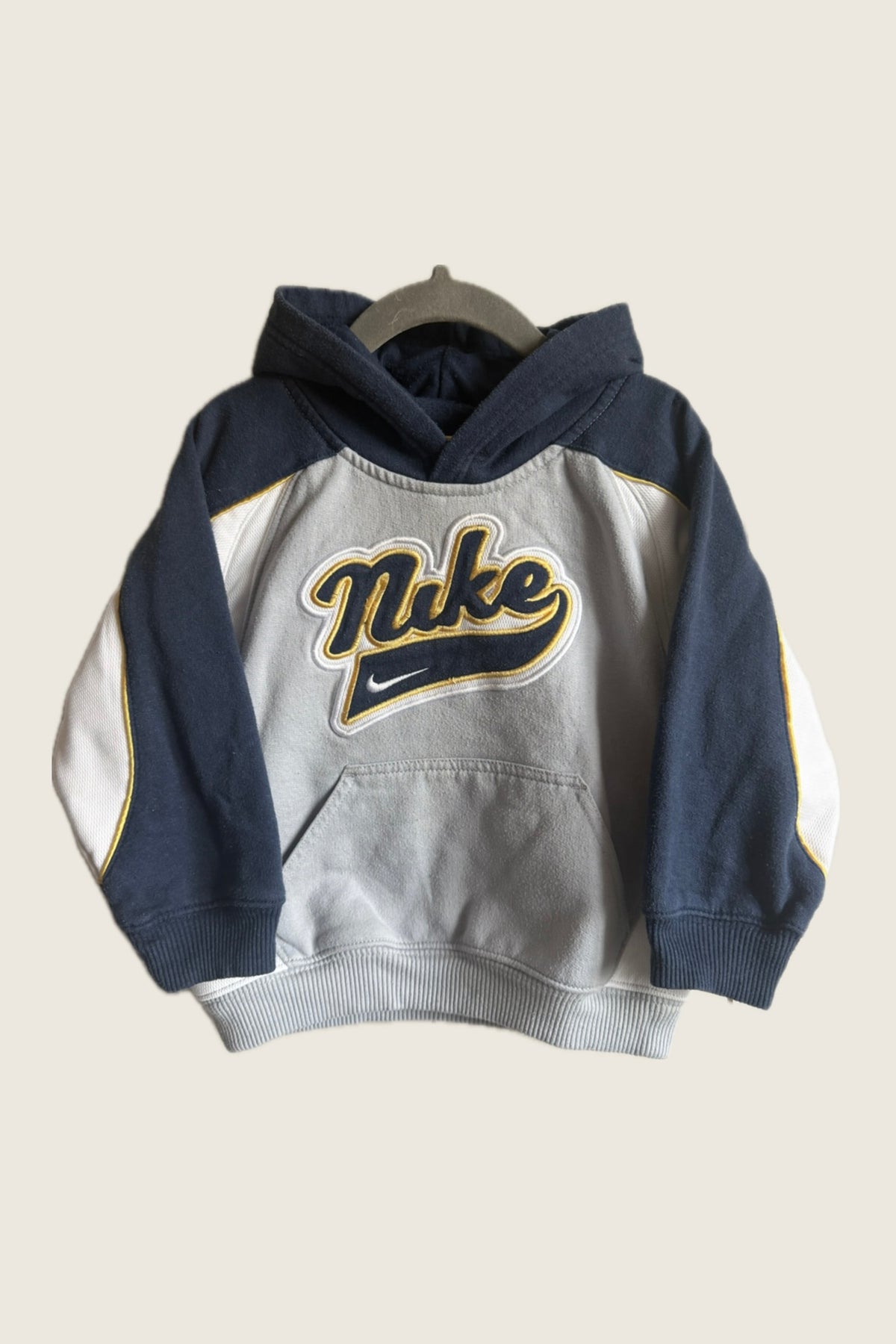 Nike Embroidered Spellout Colour Block Hoodie - Age 3