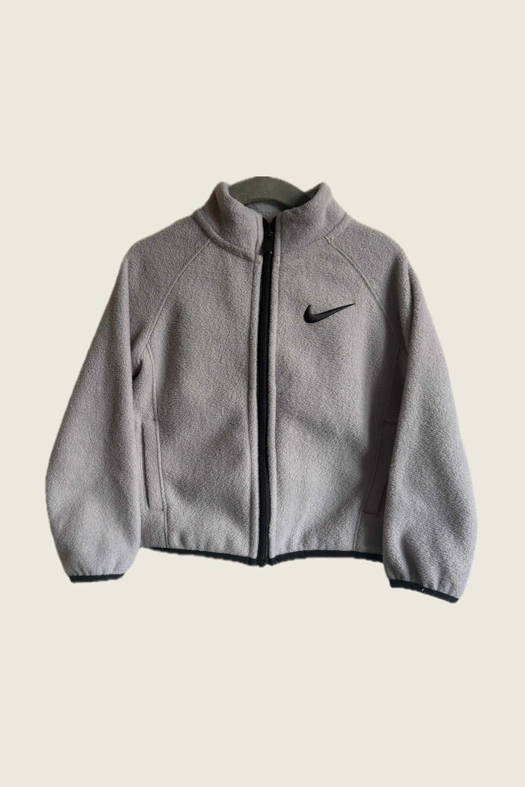 Nike Grey Embroidered Fleece Jacket - Age 2