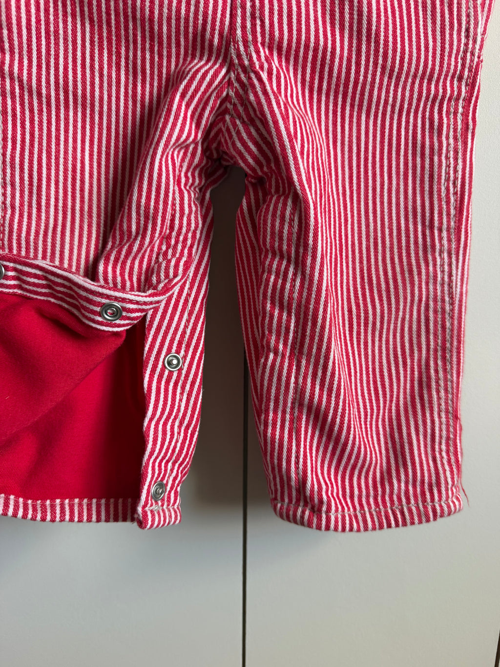 Oshkosh B’Gosh Railroad Red Stripe Dungarees *Rare* - 12 months