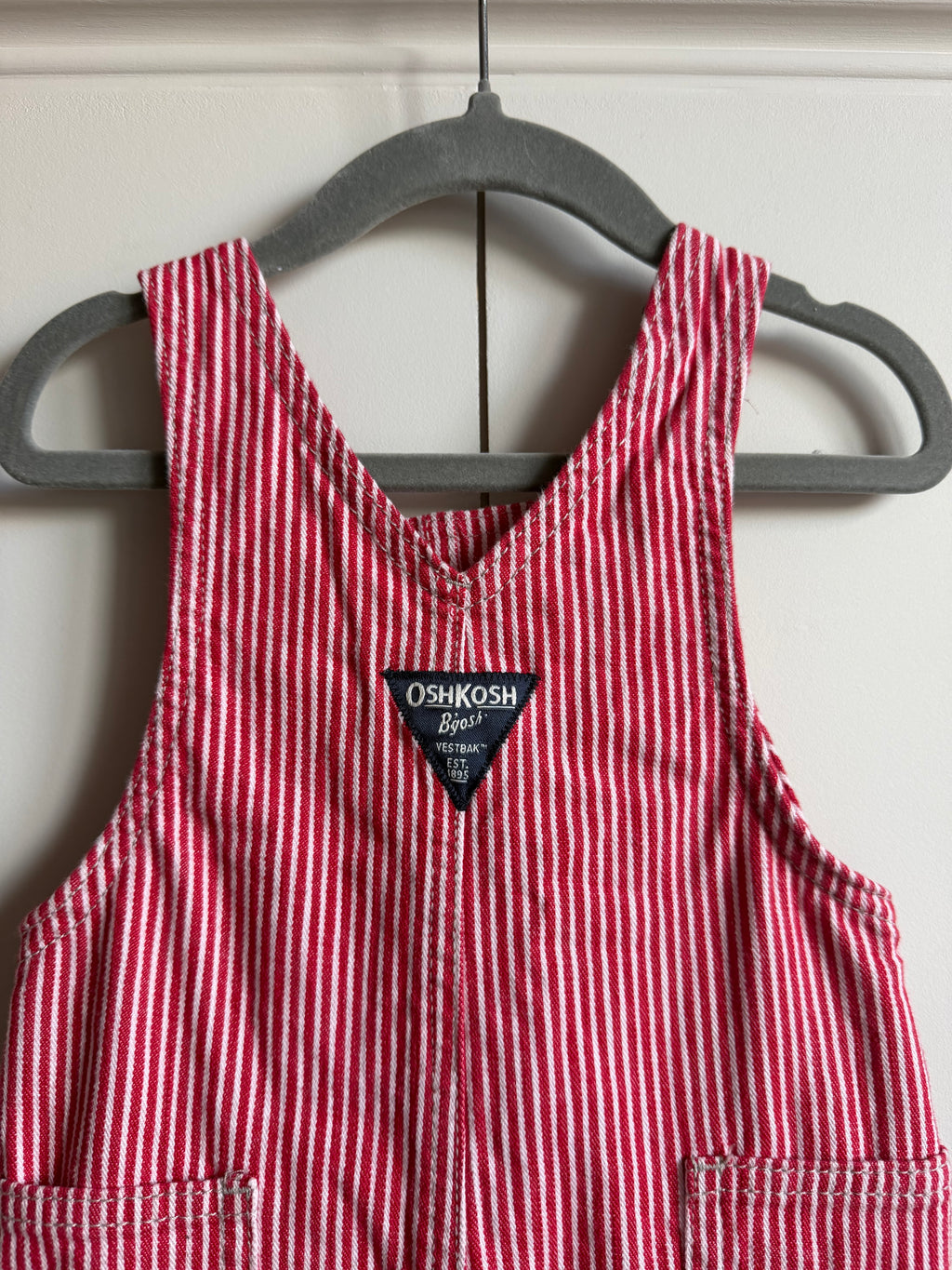 Oshkosh B’Gosh Railroad Red Stripe Dungarees *Rare* - 12 months