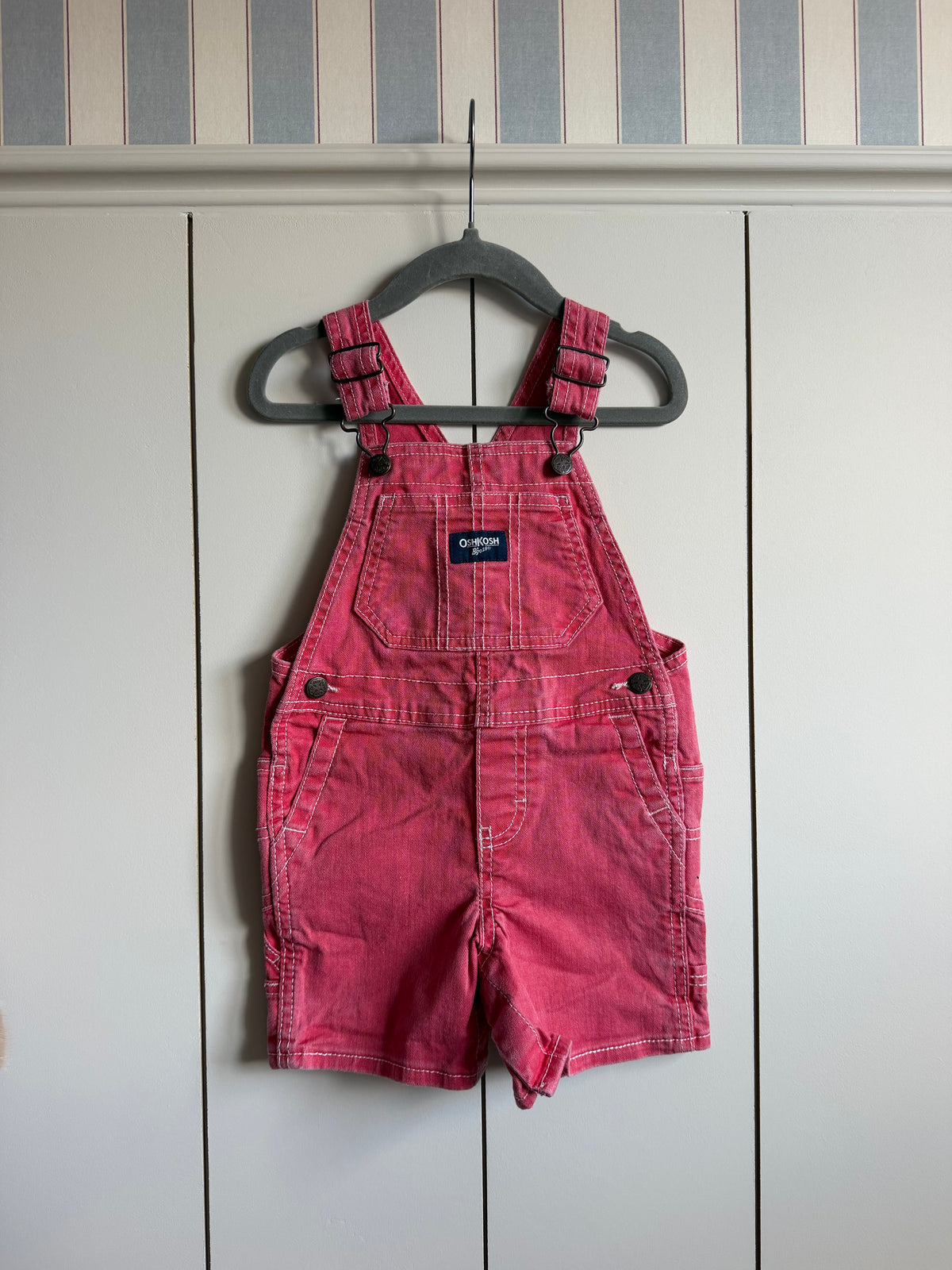Oshkosh B’Gosh Red Shortall Dungarees - Age 2