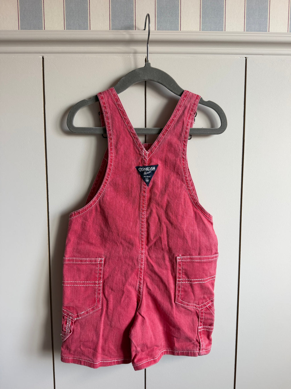 Oshkosh B’Gosh Red Shortall Dungarees - Age 2