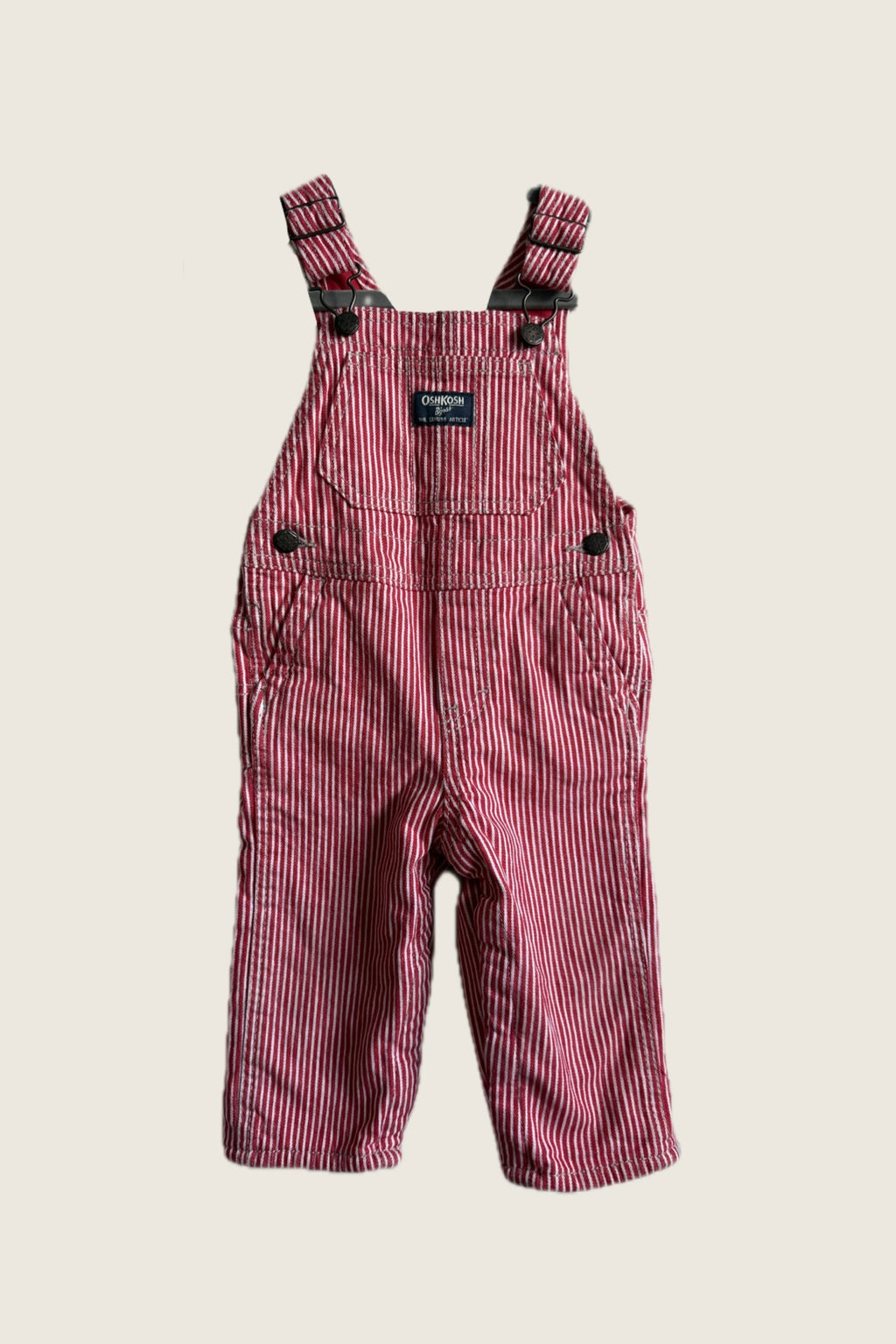 Oshkosh B’Gosh Railroad Red Stripe Dungarees *Rare* - 12 months